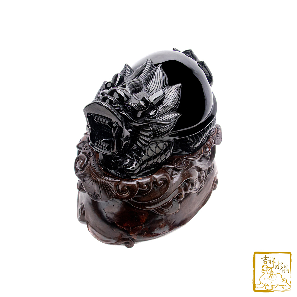 頂級彩虹黑曜石龍龜 8.25kg 聚財平安