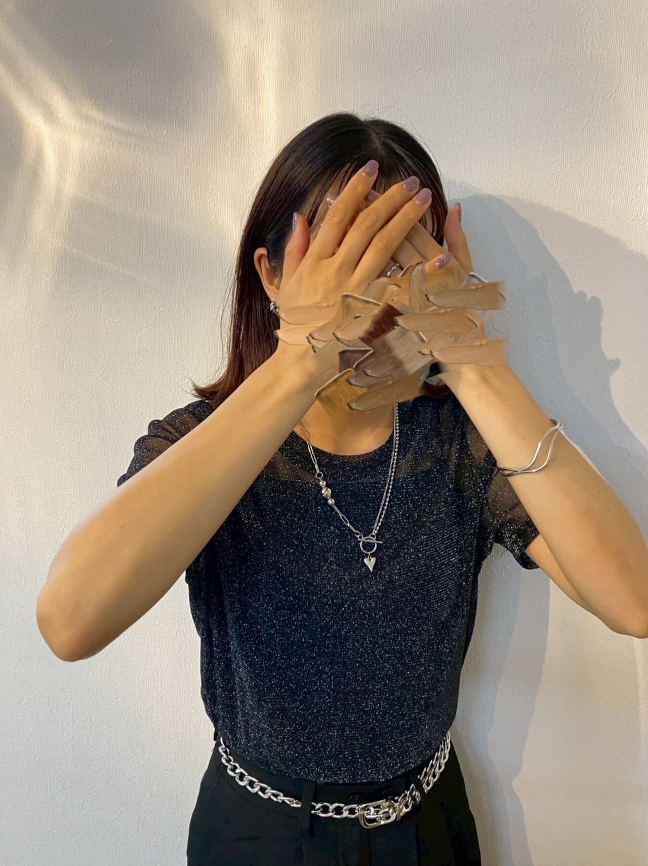 [m-world] original necklace | 金屬項鍊透明球款 | NO.57