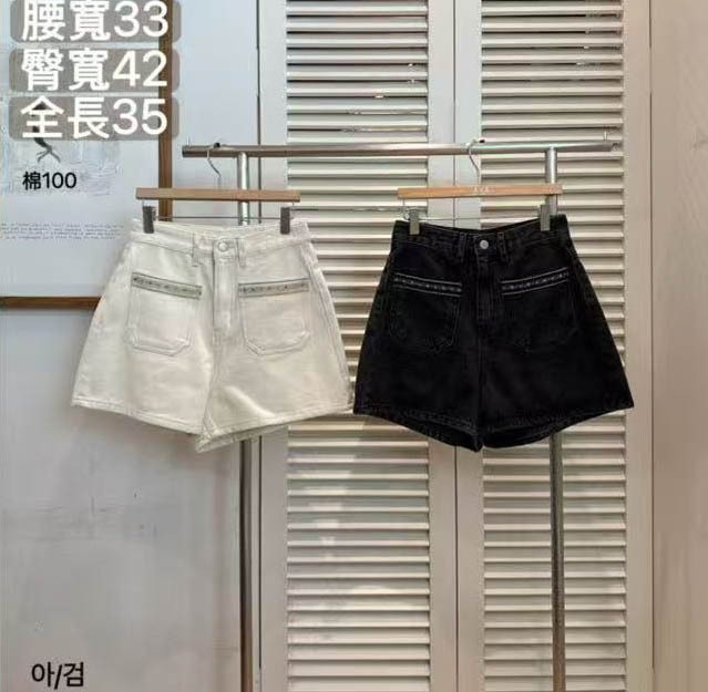 🎈K1826  ▶️牛仔短褲 👉S(W:66cm H:84cm) M(W:70cm H:88cm) L(W:74cm H:92cm) L:36cm