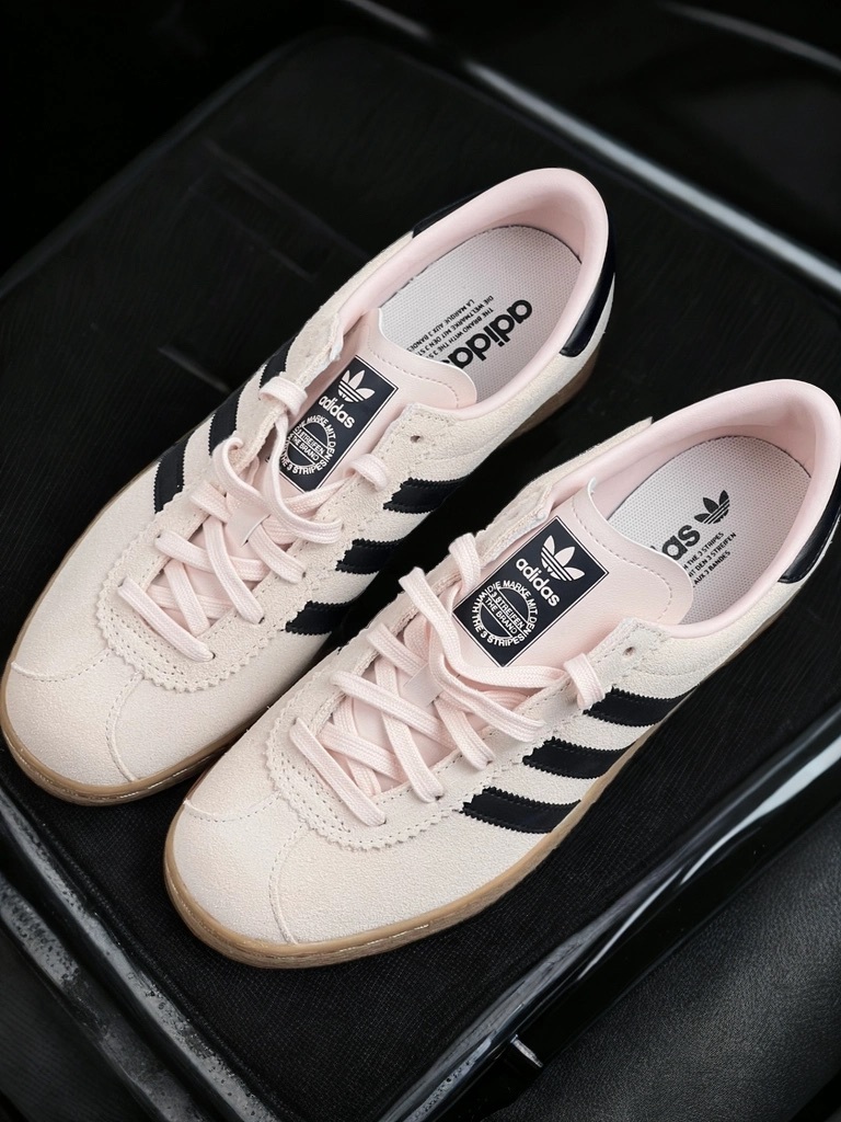 代購-Adidas Originals Stadt 麂皮 薄底 板鞋 粉色 男女同款 JR6347