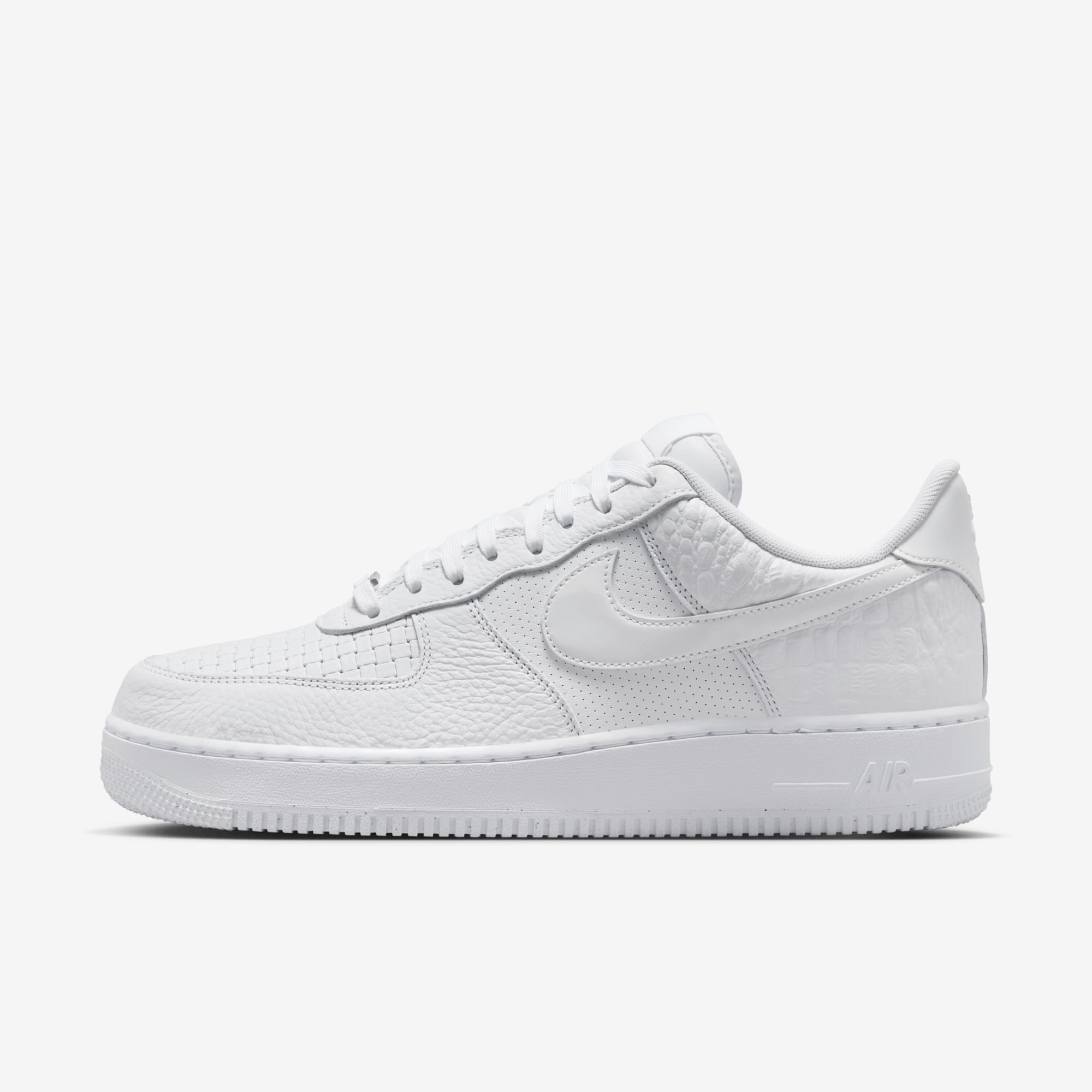 Nike Air Force 1 Low PRM White 全白 鱷魚紋 AF1 HF2893-100