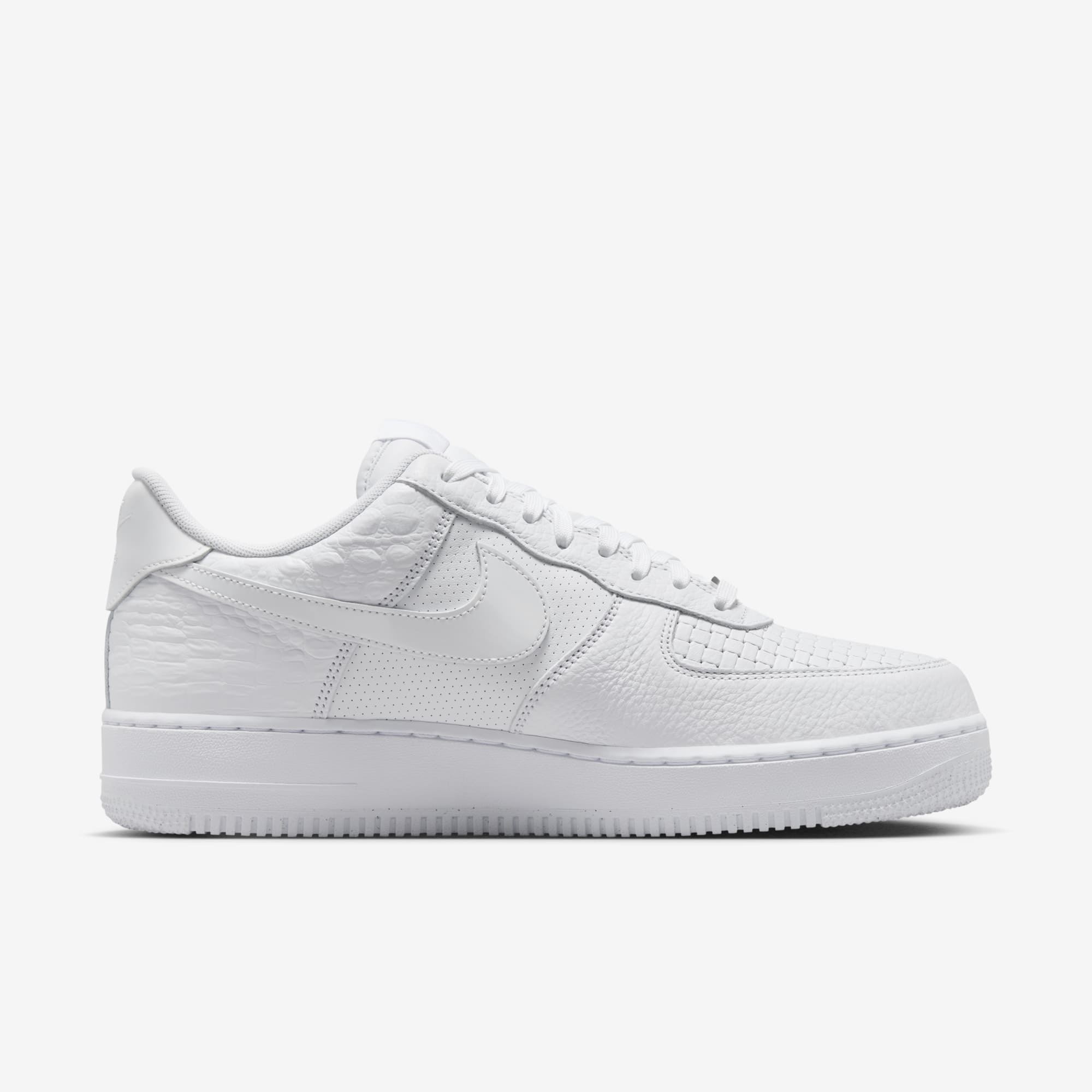 Nike Air Force 1 Low PRM White 全白 鱷魚紋 AF1 HF2893-100