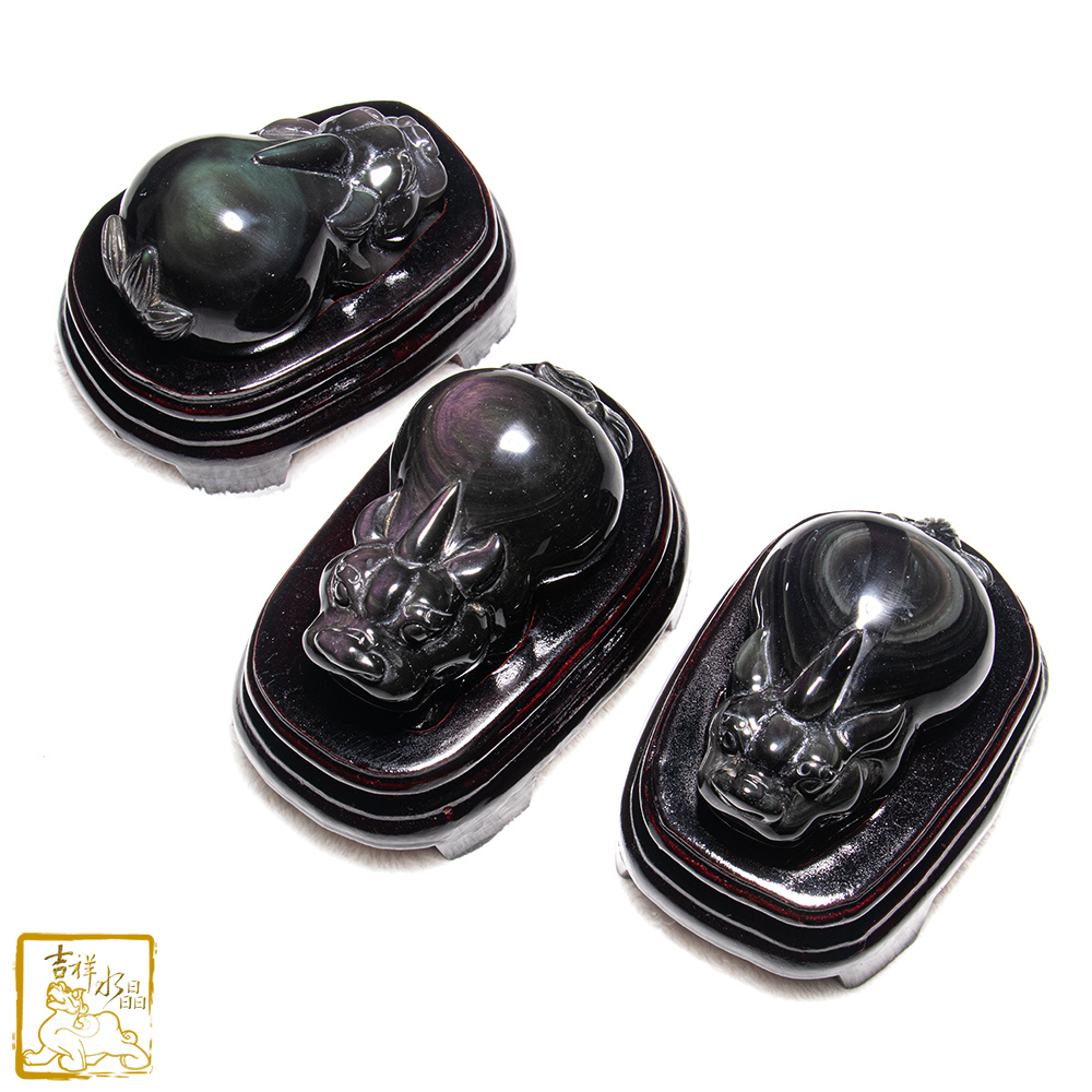 彩虹黑曜石貔貅 301~400g / 不挑款優惠區