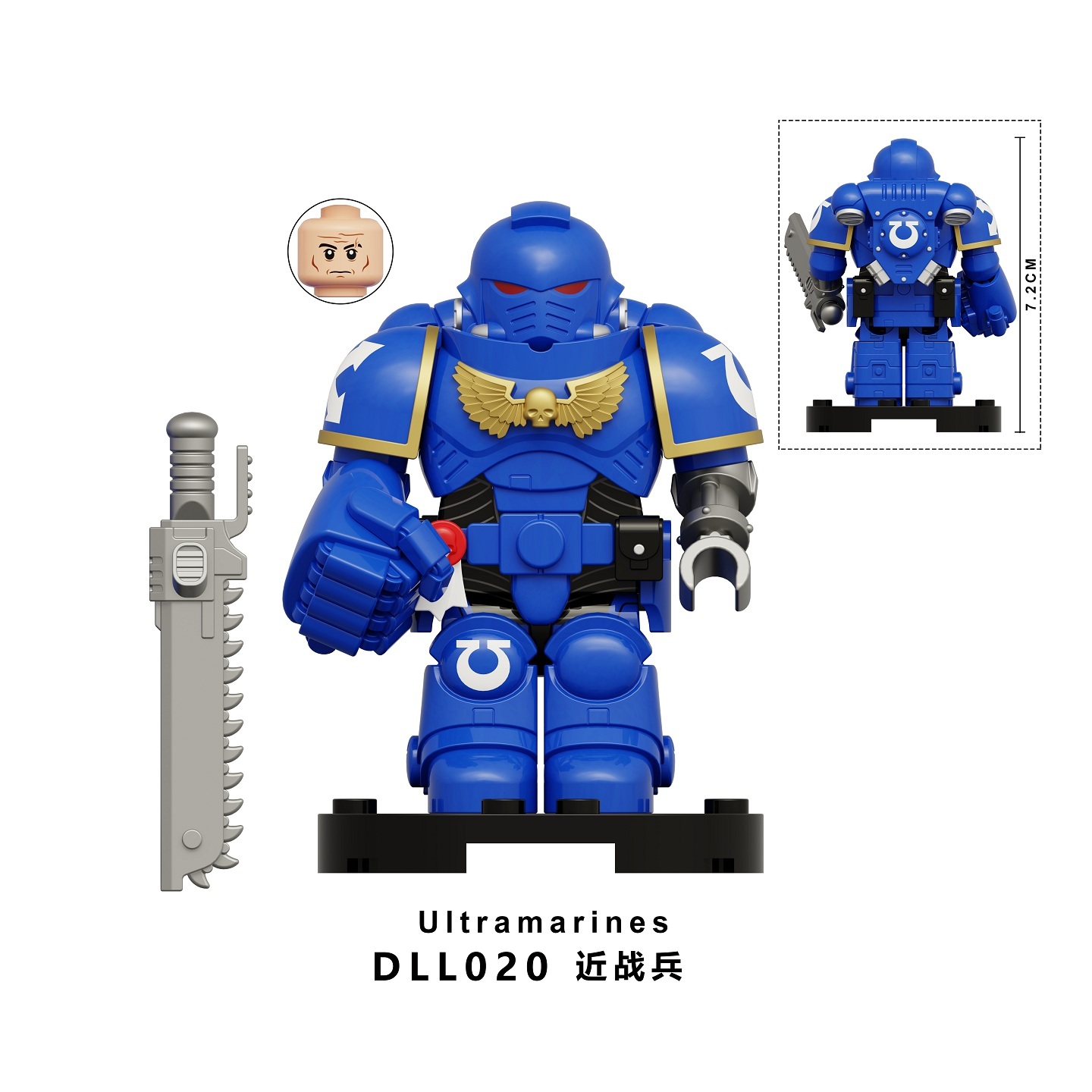 Ultramarines 40k Custom Minifigures fit Lego DLL020