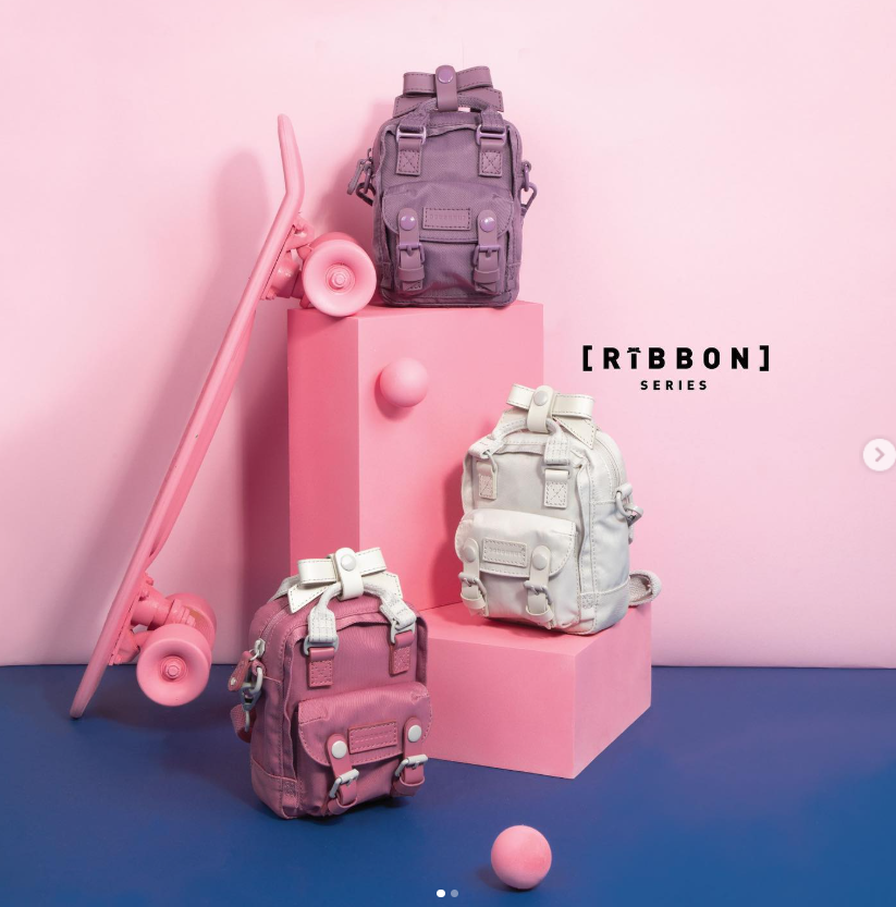 【直播】LL112876 Doughnut MACAROON TINY RIBBON 系列斜背包