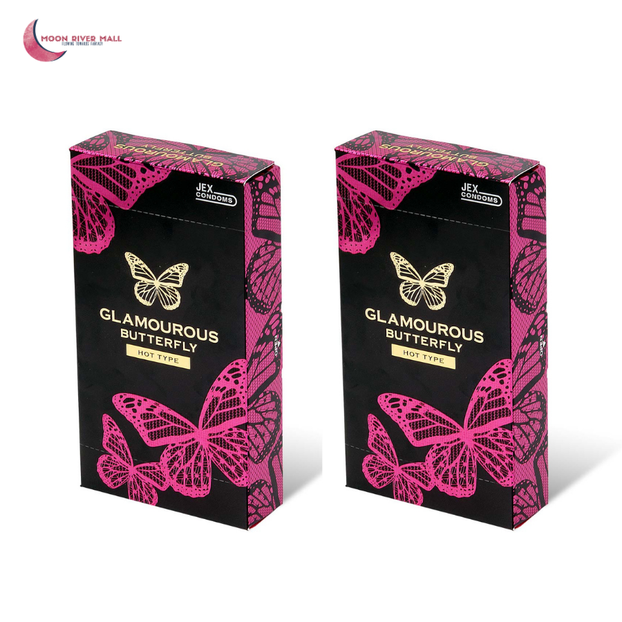 Glamourous Butterfly Hot Type 12's Pack Latex Condom