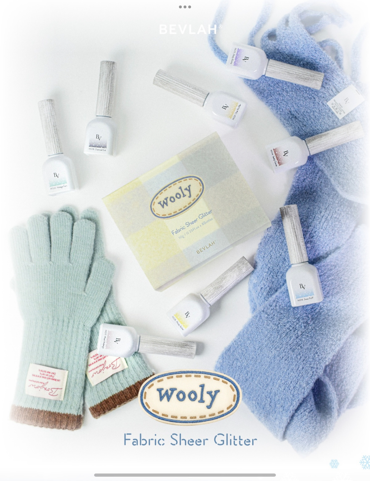 (全套8枝) BEVLAH 2025 冬季系列 WOOLY 針織Gel Set