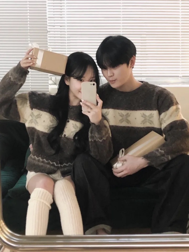 【優惠現貨】韓國冬日雪花情侶款冷衫/外套（4色）