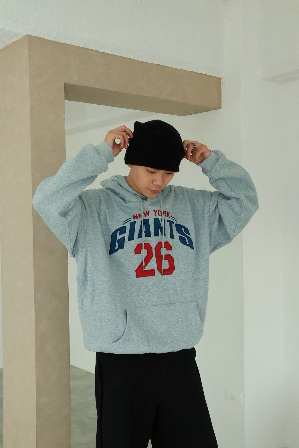 美式 GIANTS 數字26 厚磅 刺繡 #帽T