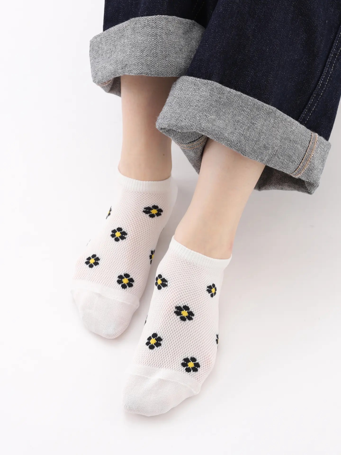 [連線優惠] 靴下屋 Mighty Soxer 小花網狀運動鞋用襪