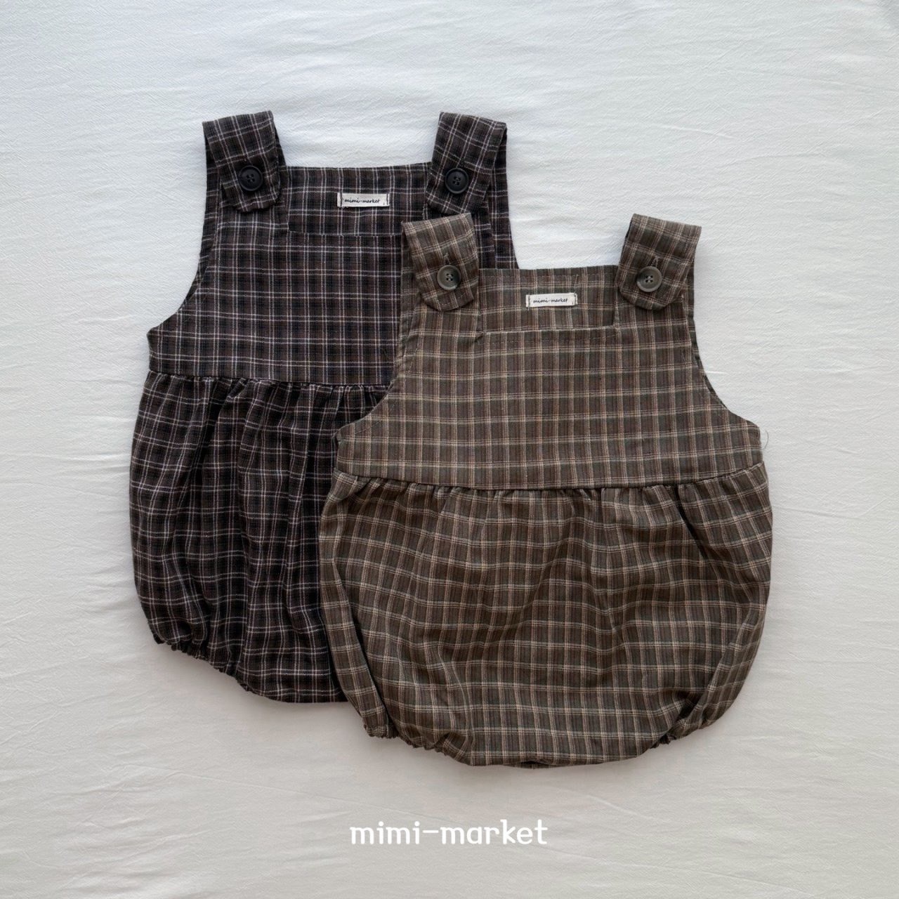 英倫格紋包屁衣