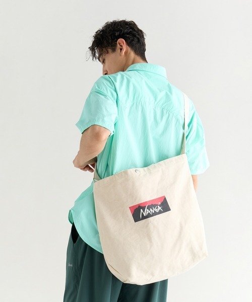 NANGA LOGO CANVAS TOTE 2 WAY BAG