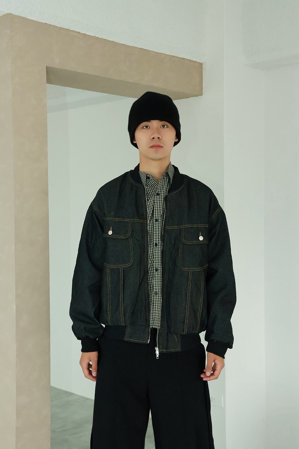 反車線 雙拉鍊 單寧牛仔 #夾克外套