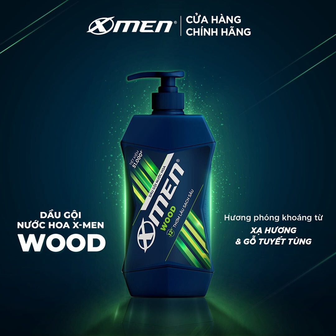 X-MEN 2in1 Sport Wood Shower Gel 650g