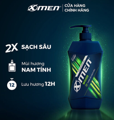 X-MEN 2in1 Sport Wood Shower Gel 650g