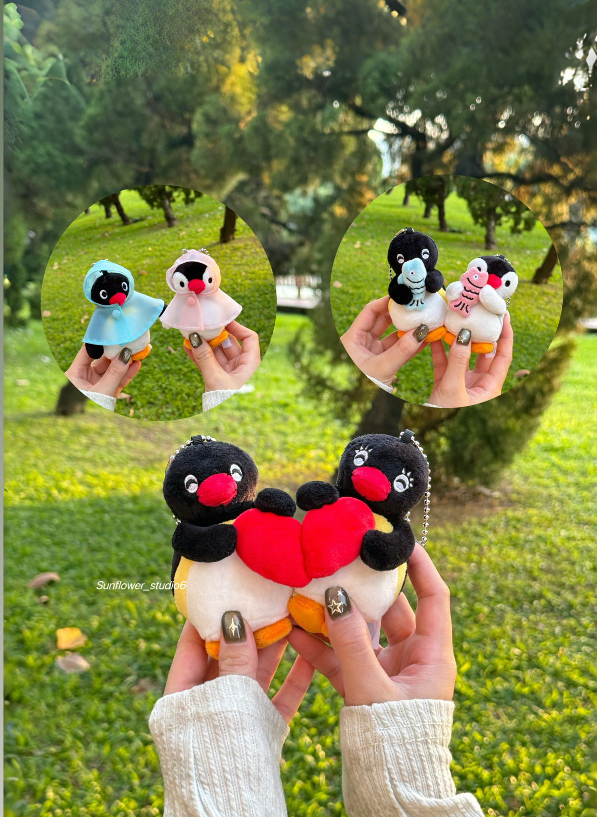 本週限時接單!! PINGU 企鵝家族 正版授權 mini毛絨吊飾 鑰匙圈 情侶吊飾 3款(任買兩對 7-11寄送免運)/預購