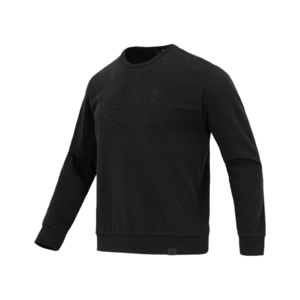 ADIDAS 愛迪達 黑 長袖 大學T  休閒 男 IA6952
