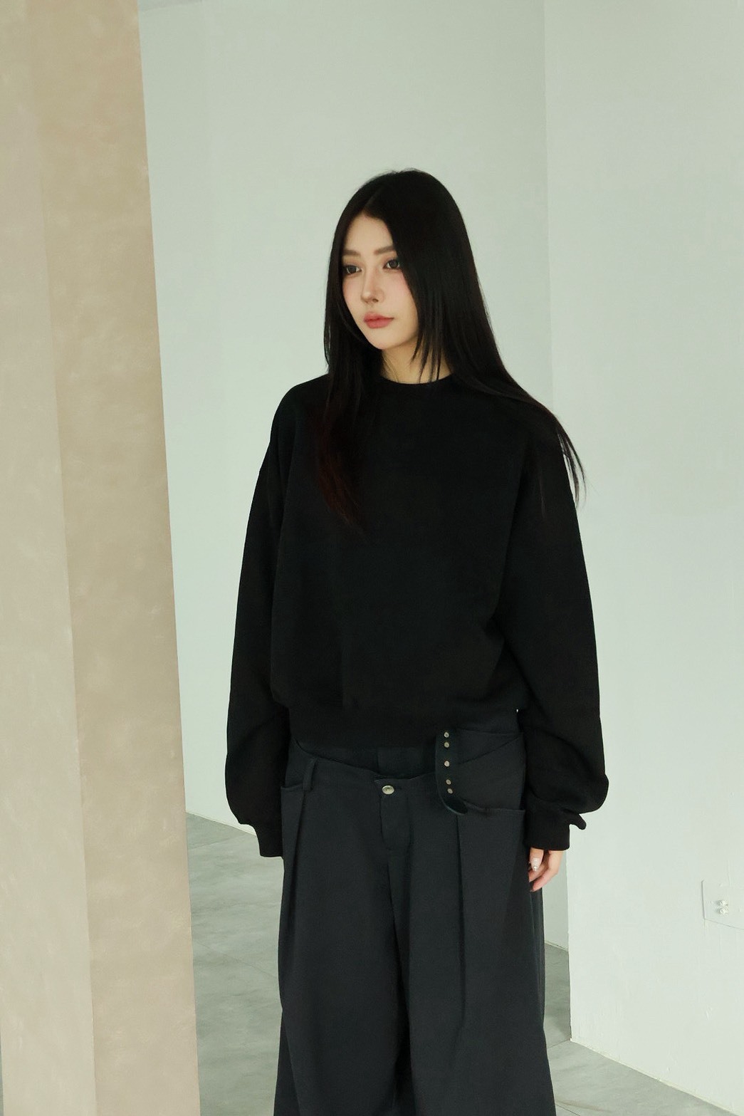 棉質 慵懶感 650g 寬短版型 #大學T