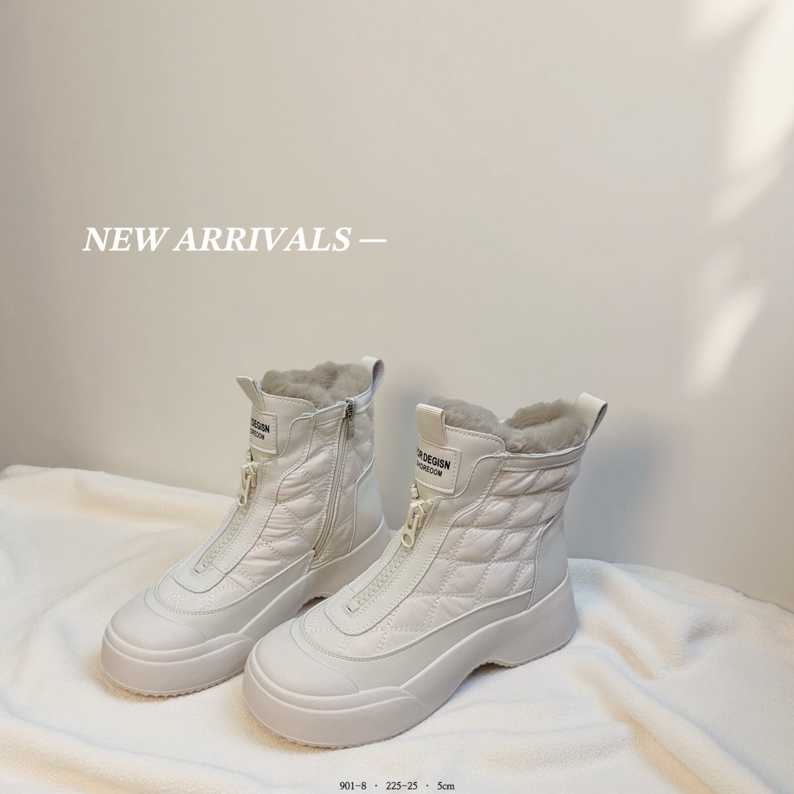 901-8  韓國真皮真毛防潑水雪地靴