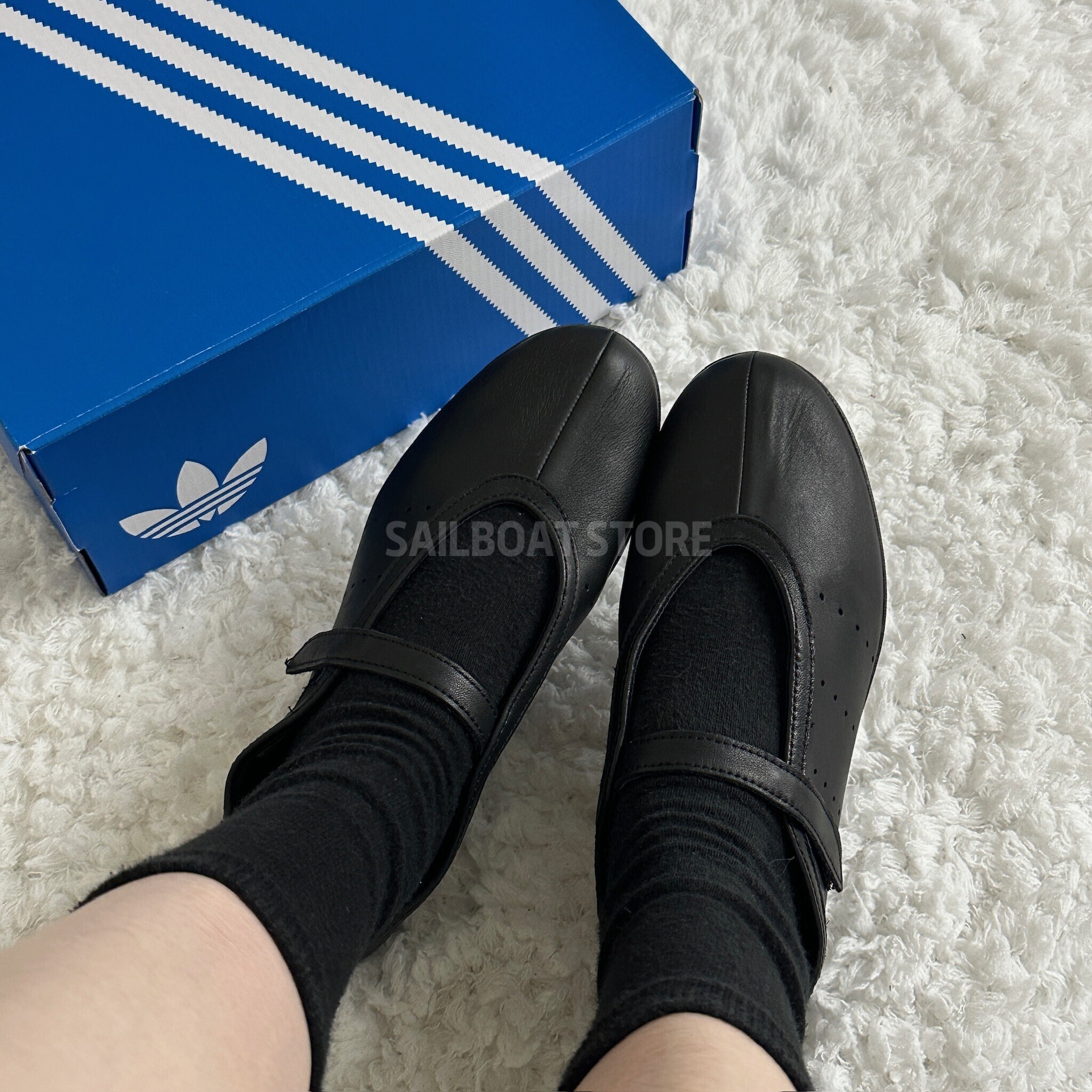 #現貨 adidas Stan Smith Lo Ballet W 黑色瑪莉珍芭蕾鞋 JQ6939