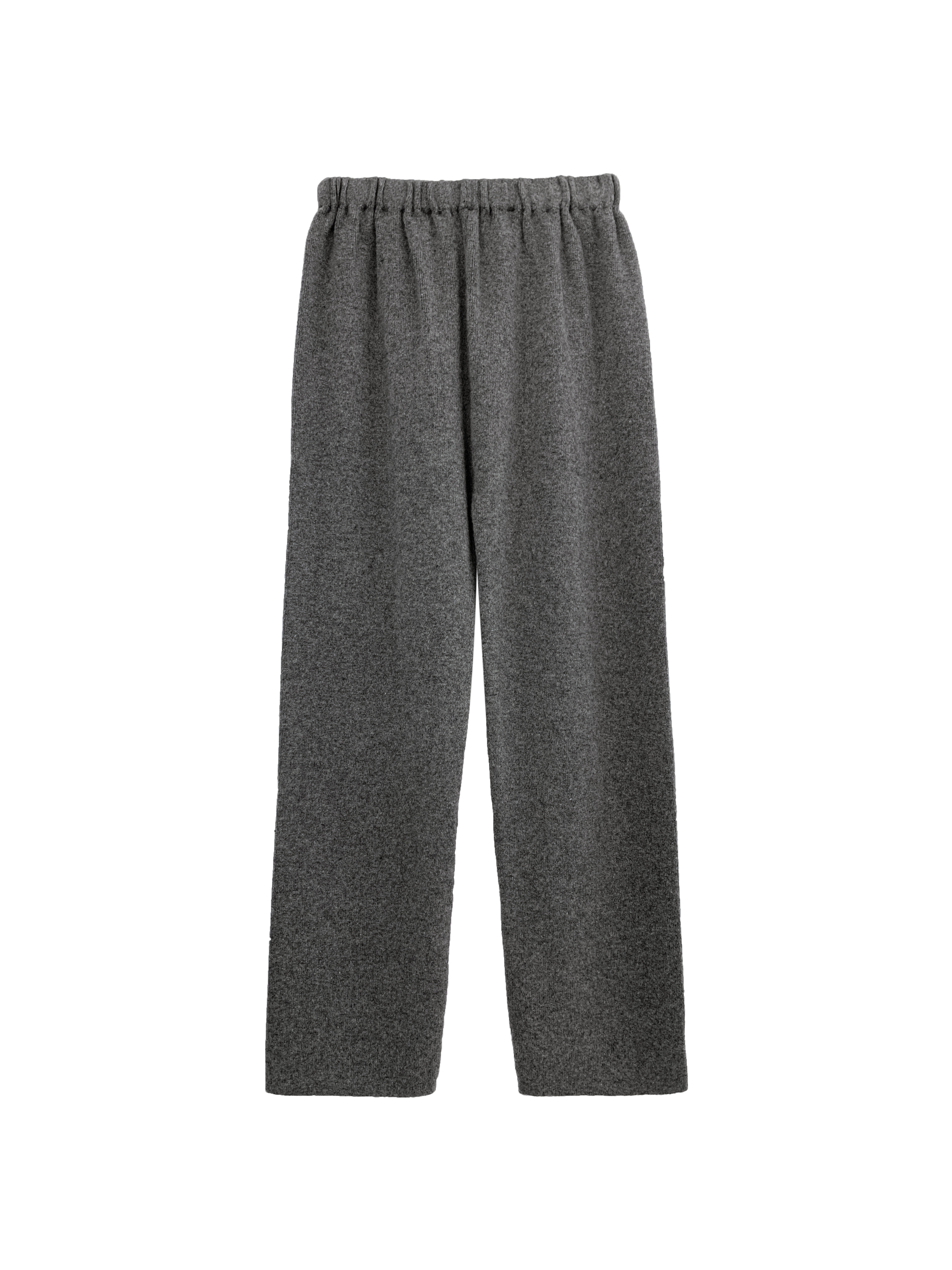 V領羊毛灰套褲-單褲