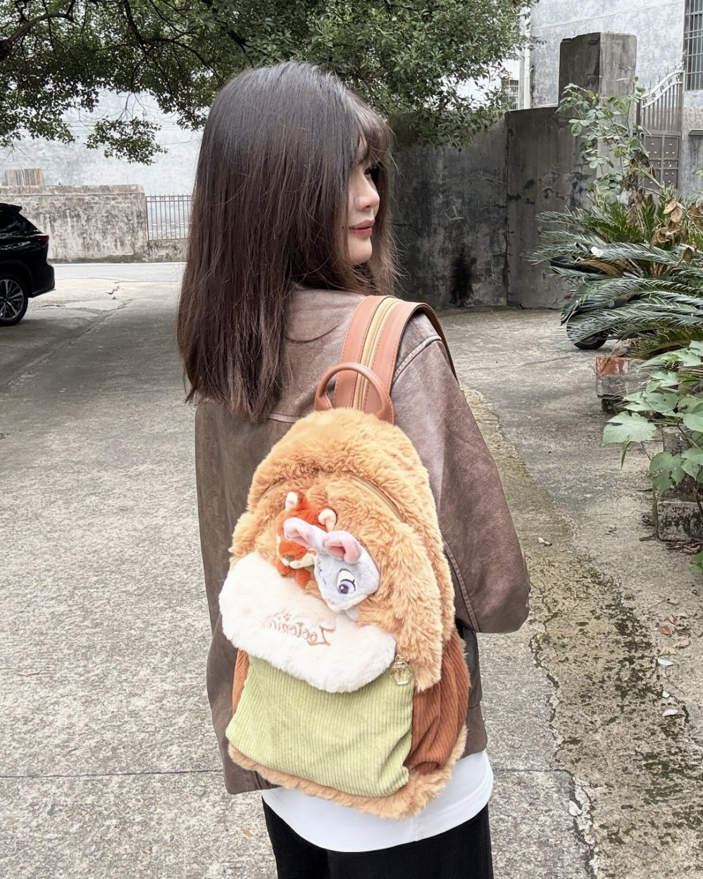 <正版授權>POTDEMIEL x 動物方城市2 大容量 毛絨 後背包 托特包 斜背包 手提包 共4款