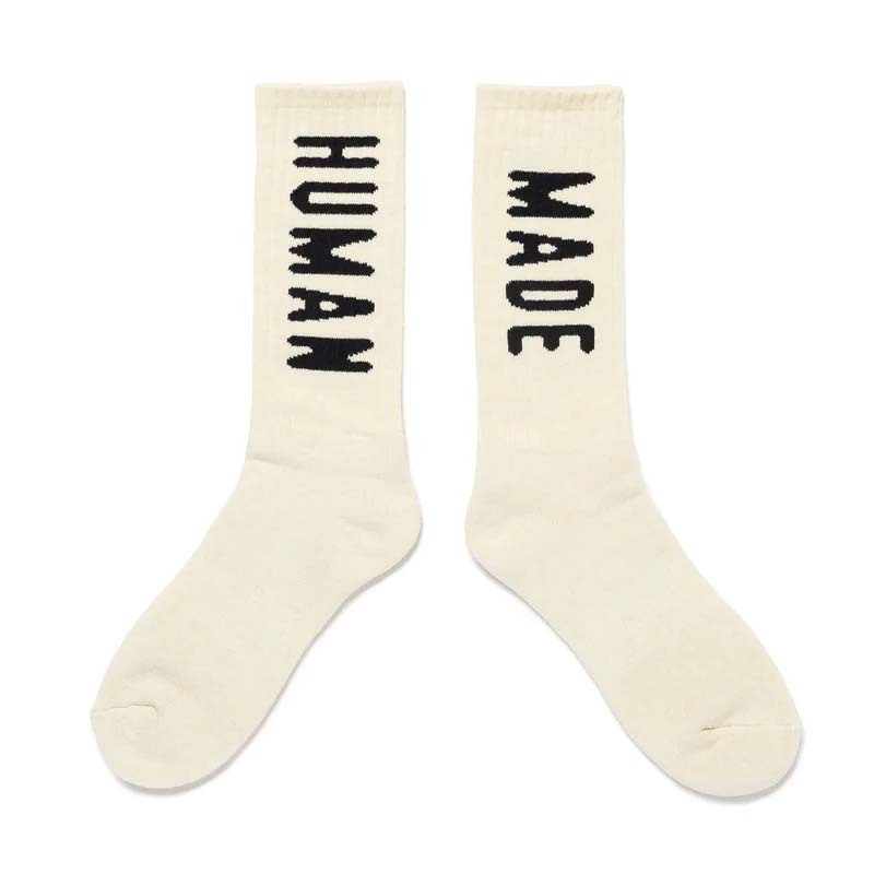 HUMAN MADE LOGO SOCKS 字體 襪子 白色 HUMAN-288 [台灣現貨]