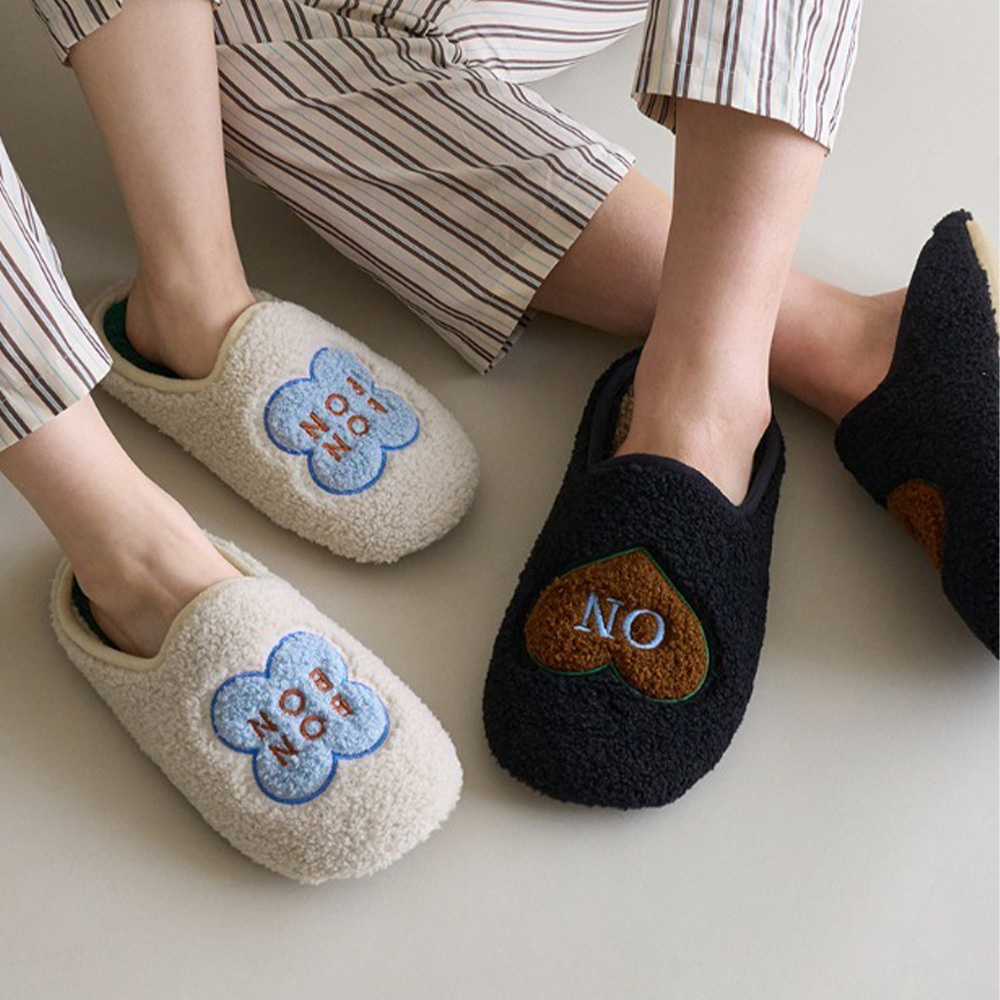 【BOWELL】羊羔絨隔音室內拖鞋 (2款)