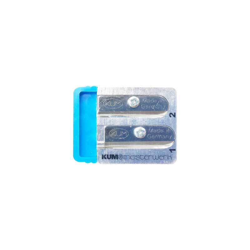 德國 KUM 庫姆 Meisterwerk 經典攜帶式雙孔削筆器 (附替換刀片2入)