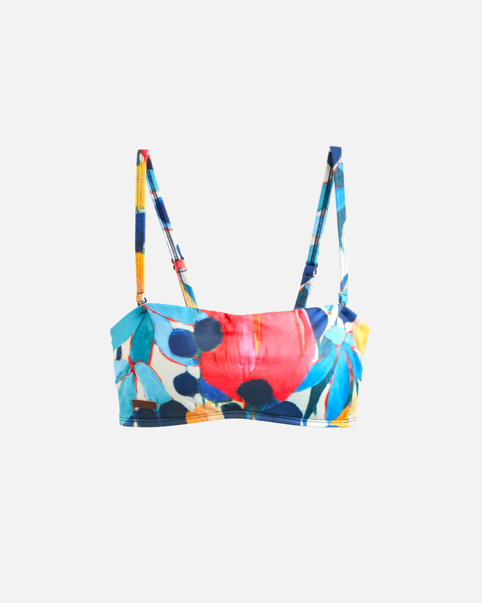 【油畫花感】PAW 平口美胸可調式背勾上衣