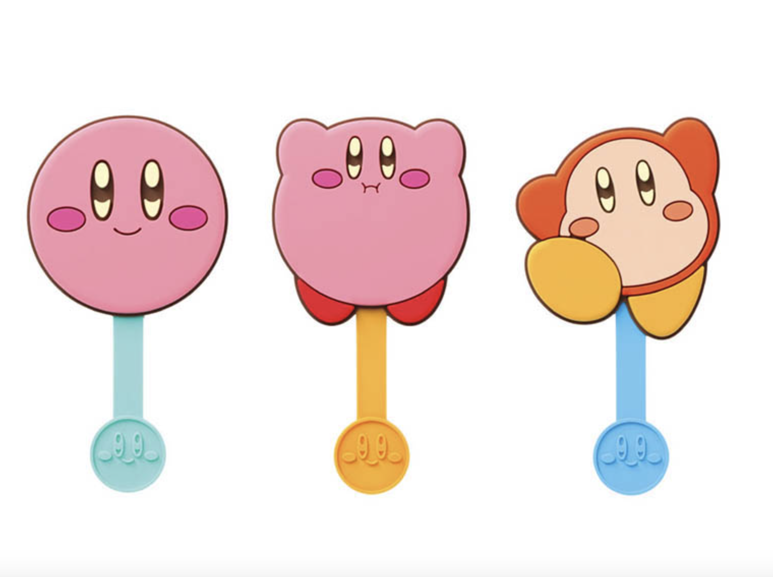 星之卡比巧克力造型手拿鏡子