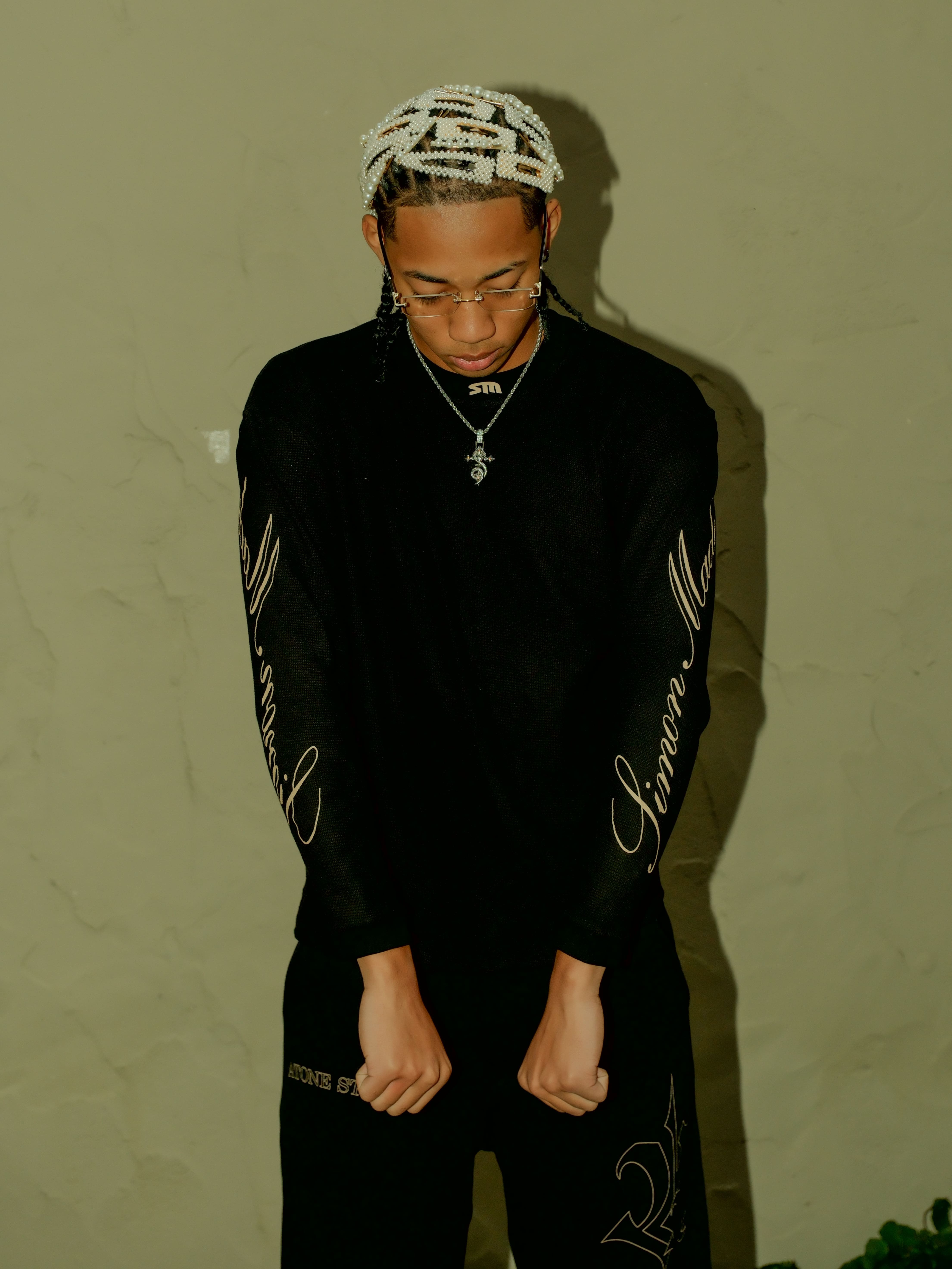 “THE HOUSE SCRIPT” WAFFLE LONGSLEEVE