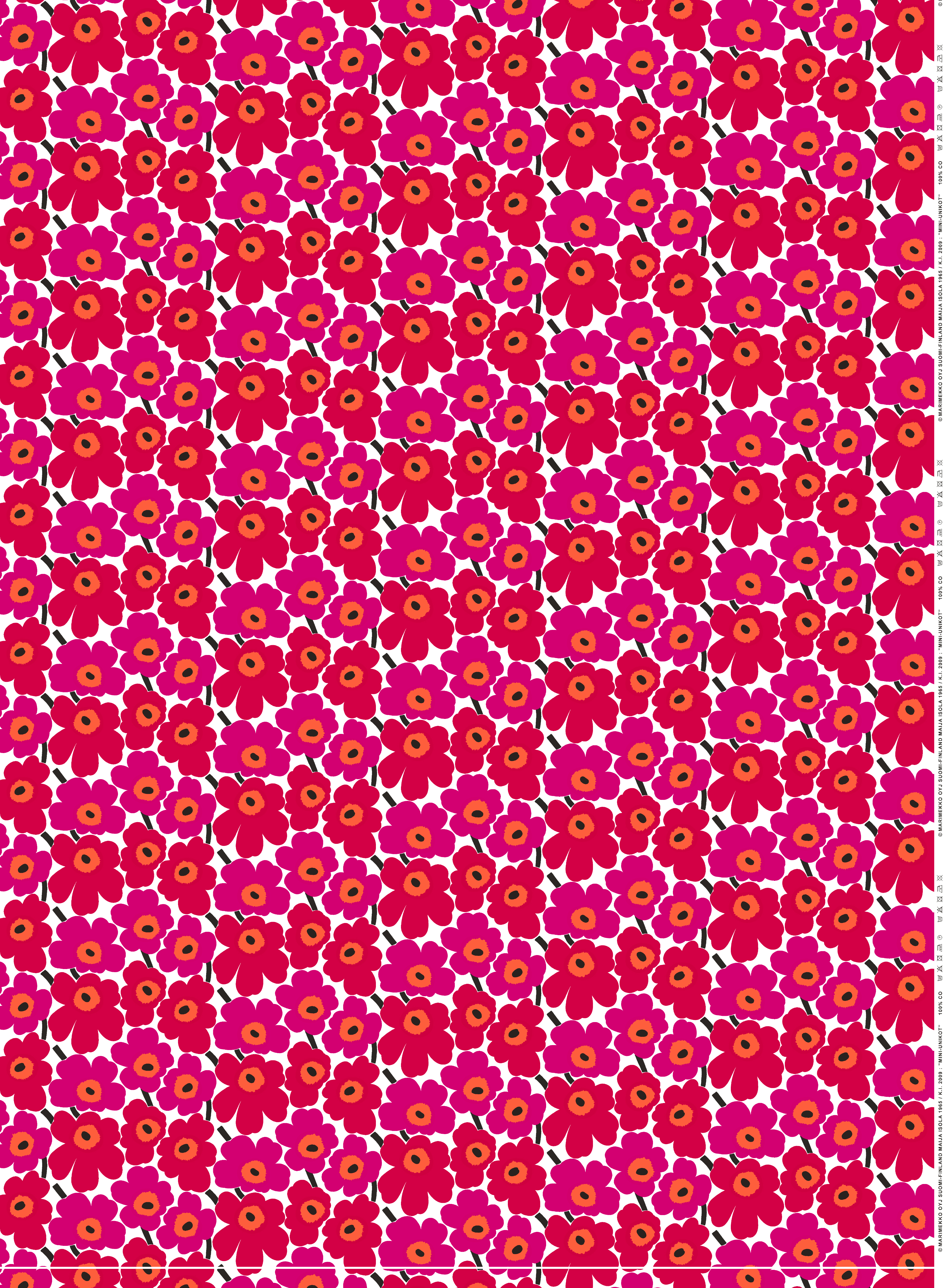 Mini Unikko 印花布品