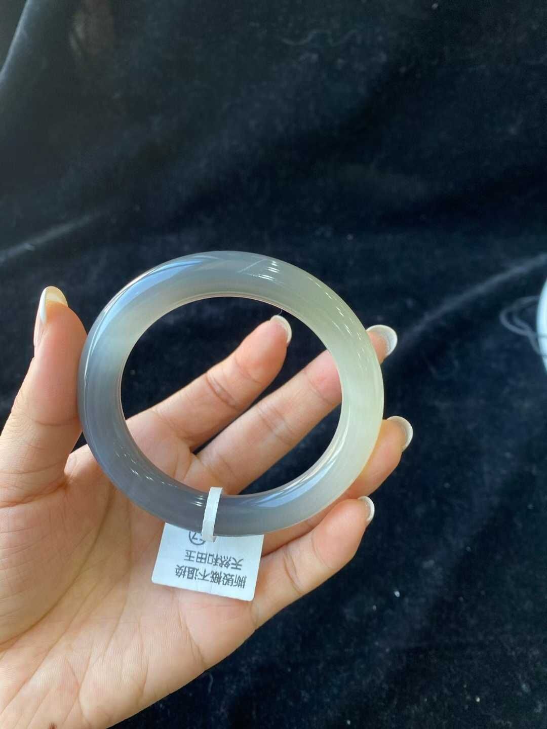 和田玉煙紫手鐲,天然和田玉軟玉