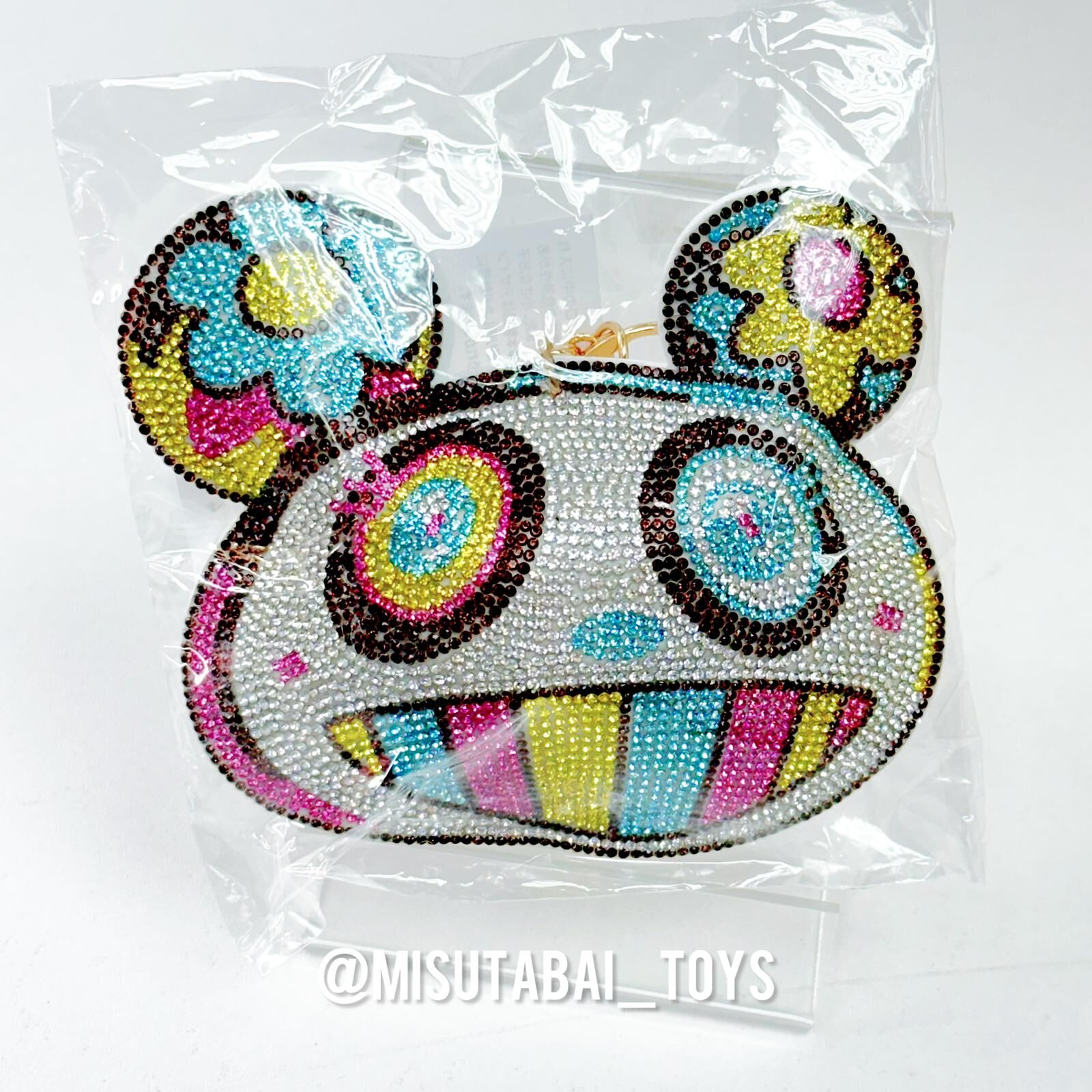(New) Murakami Panda Rhinestone Keychain