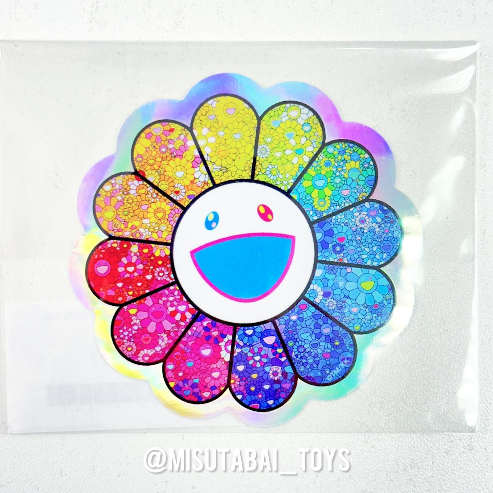 Rainbow Flower 2D Die-Cut Sticker (Made in USA) - Takashi Murakami