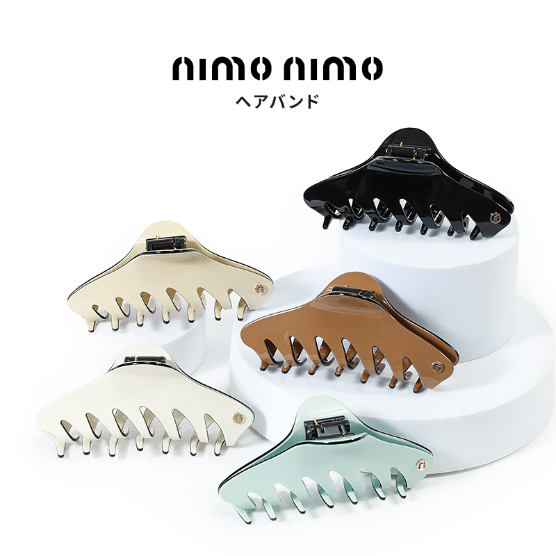 1208FH15-Fashion靚衫-鯊魚濶齒 髮夾 黑色/咖啡色/薄荷藍/奶油白/米黃色（B15）