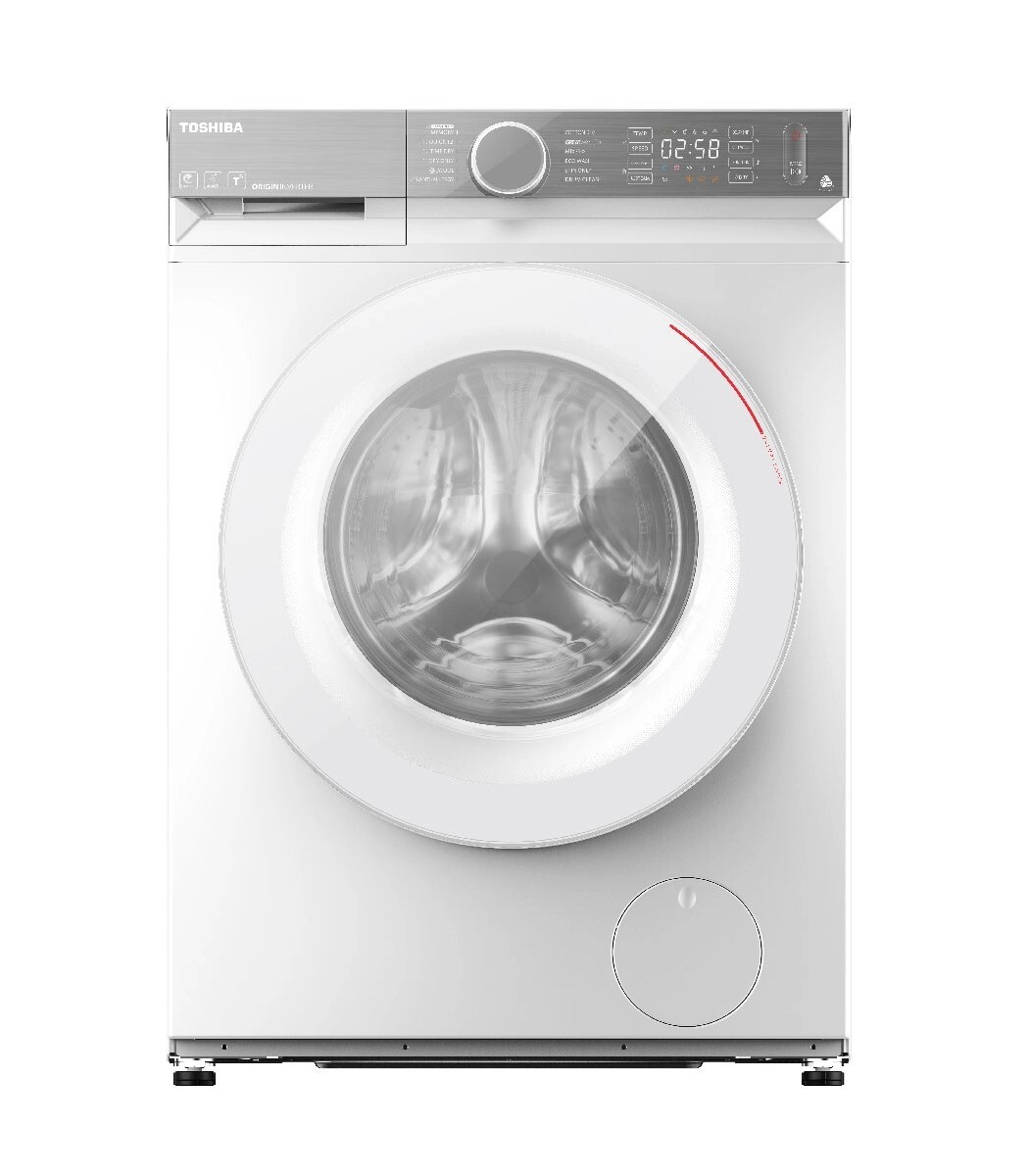 東芝 Toshiba   TWD-BN90GF4H(WS)‧8/5公斤/1400轉‧變頻蒸氣 2合1‧超薄前置式洗衣乾衣機-香港行貨-原廠2年全機及10年摩打保養‧