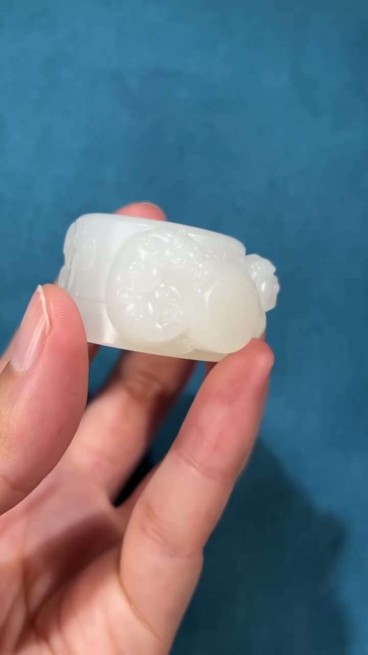 12129 和田玉籽料扳指 (內徑 21mm)