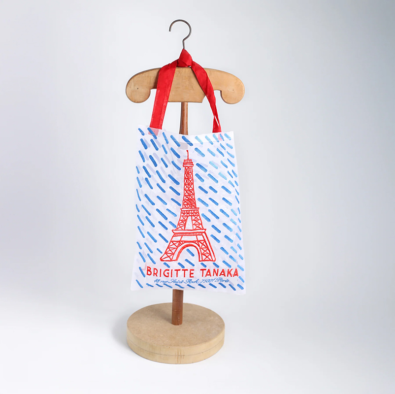 Brigitte Tanaka 巴黎意象-艾菲爾鐵塔烏干紗提袋