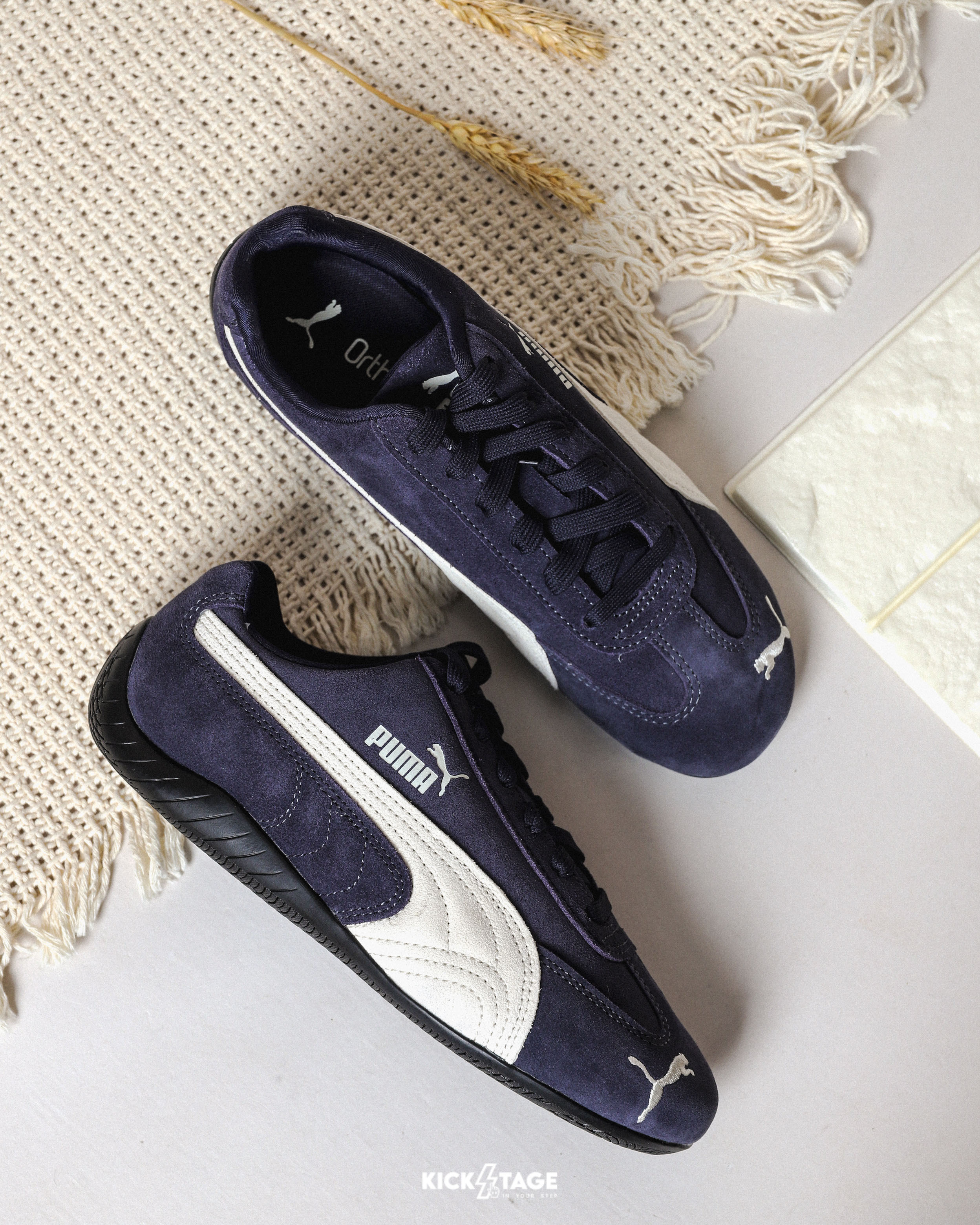 男女鞋 PUMA Speedcat OG 藏藍 E.SO 瘦子同款 麂皮 復古 休閒 賽車鞋【398846-38】