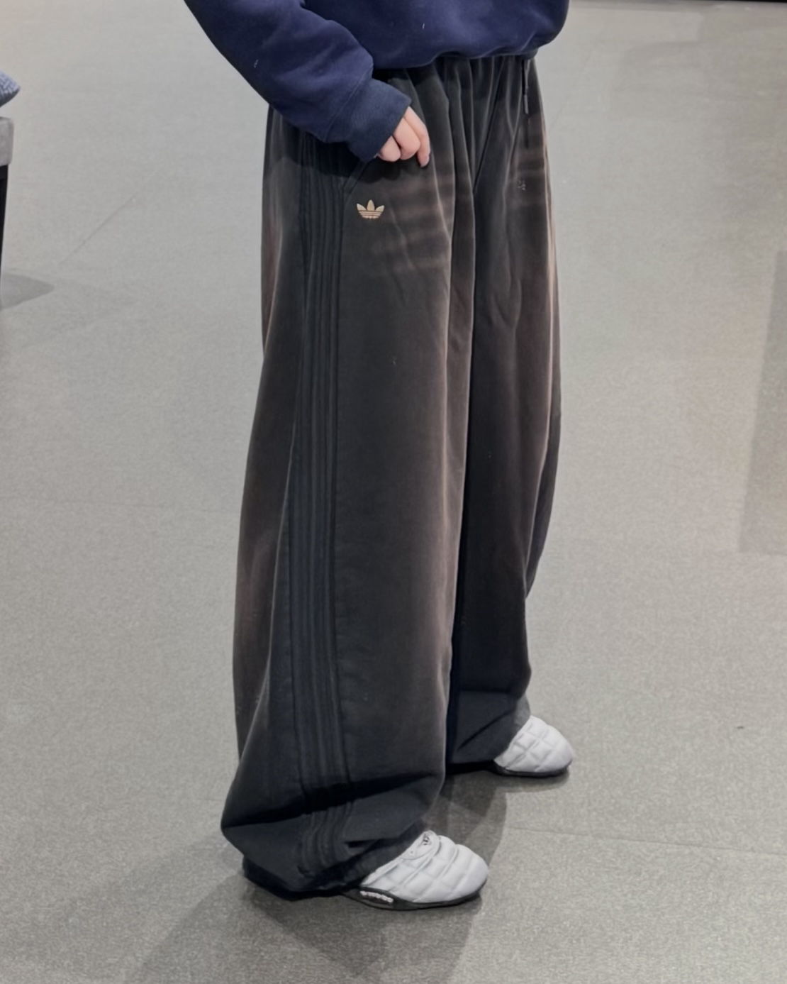 ADIDAS CURVED KNIFE 棉褲 高腰 長褲 闊腿褲 寬鬆 彎刀褲 純棉 共2色 女款