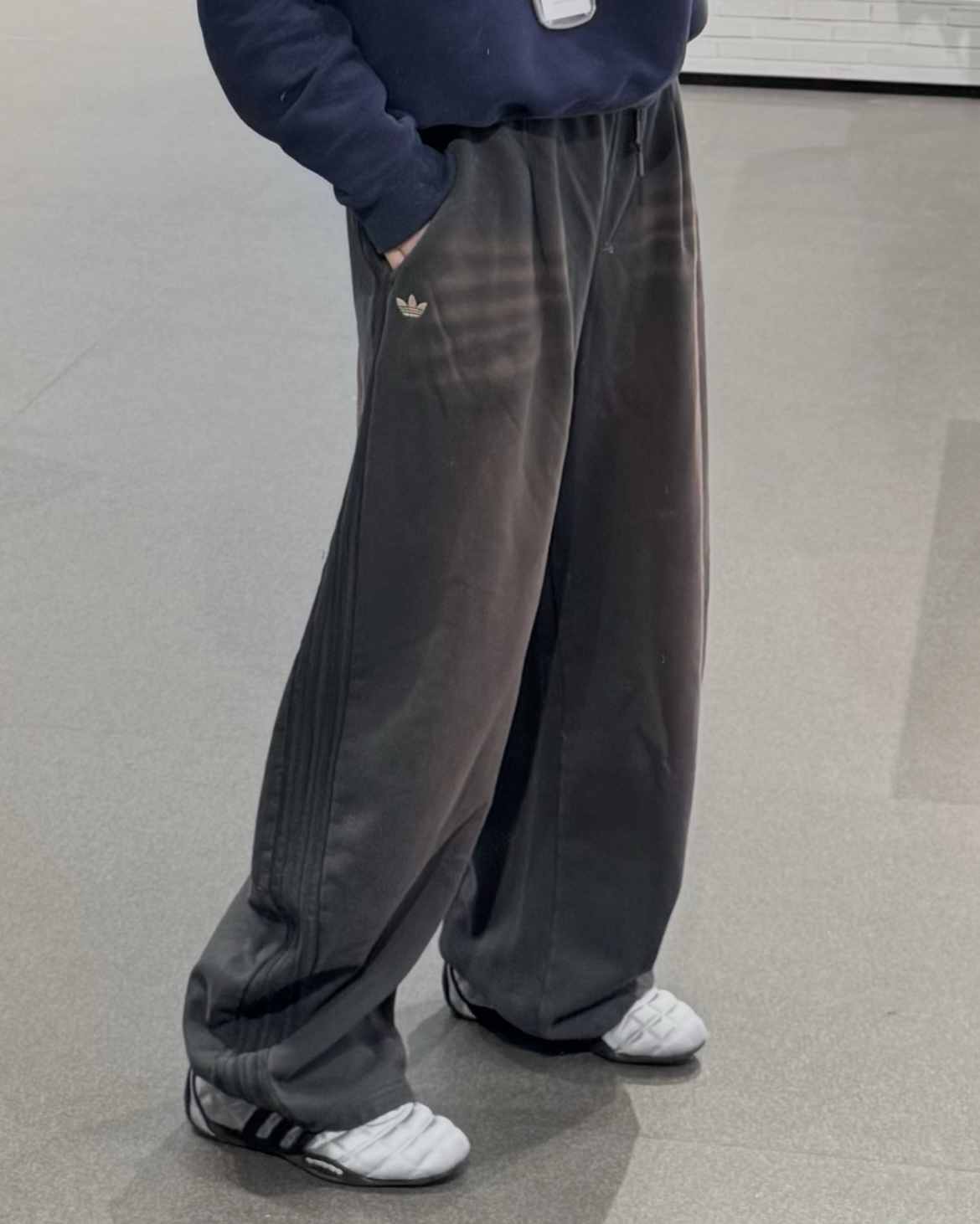 ADIDAS CURVED KNIFE 棉褲 高腰 長褲 闊腿褲 寬鬆 彎刀褲 純棉 共2色 女款