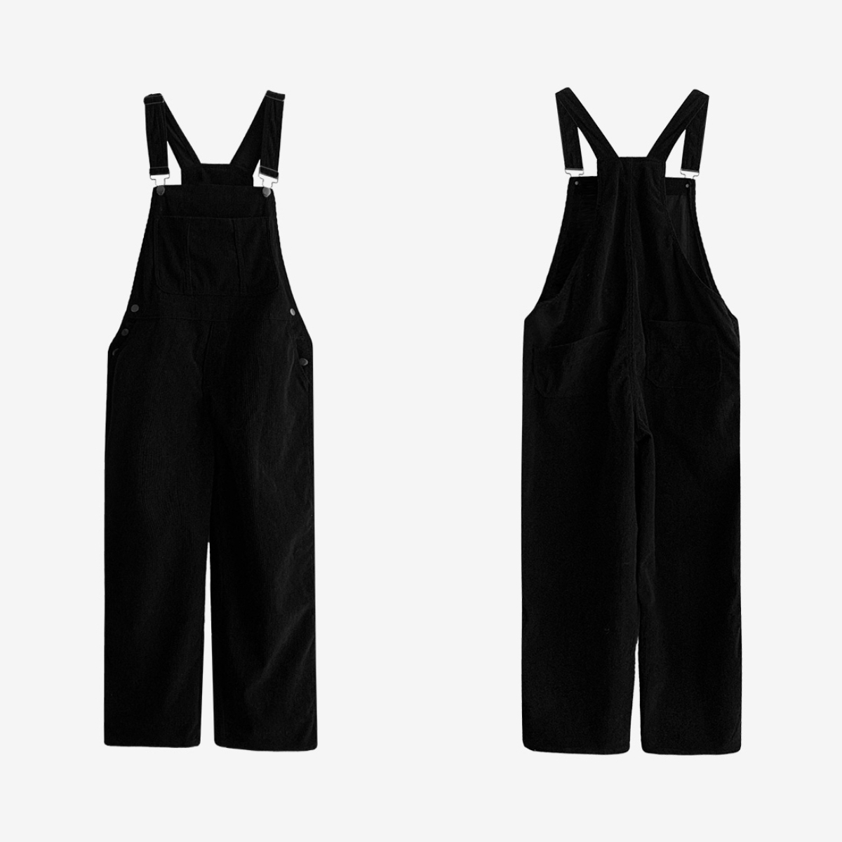 韓國Cherrykoko授權 晴日城市漫步燈芯絨吊帶連身褲