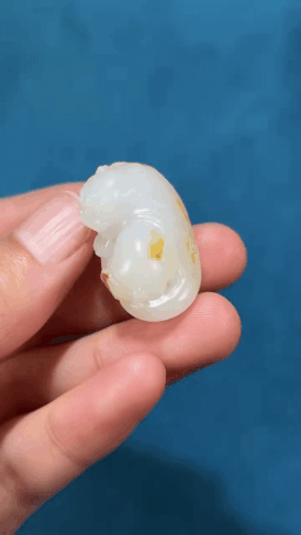 121214 和田玉籽料貔貅吊墜