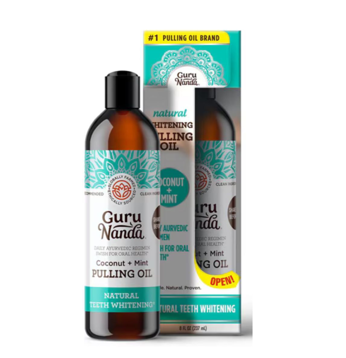 【直播】GuruNanda LL120821 椰子薄荷美白漱口油 237ml