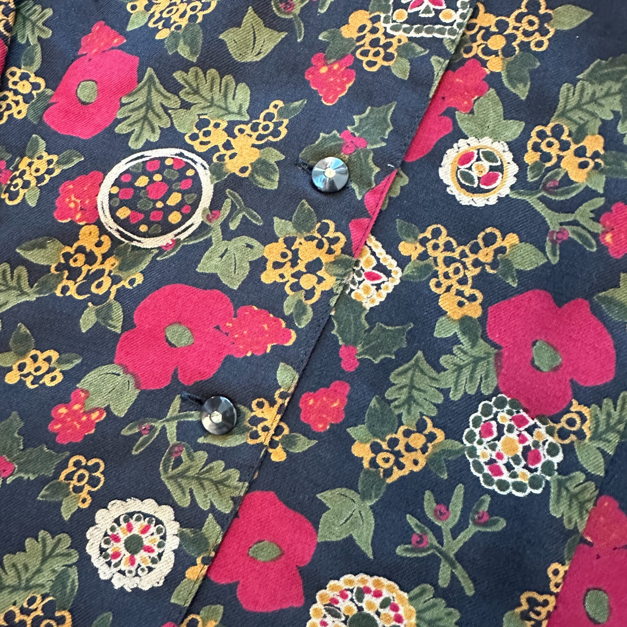 午夜繁花羊毛古著上衣