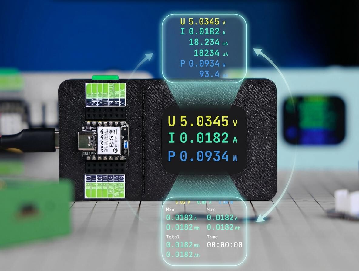 Seeed Studio XIAO Debug Mate,三合一偵錯器,多介面分析