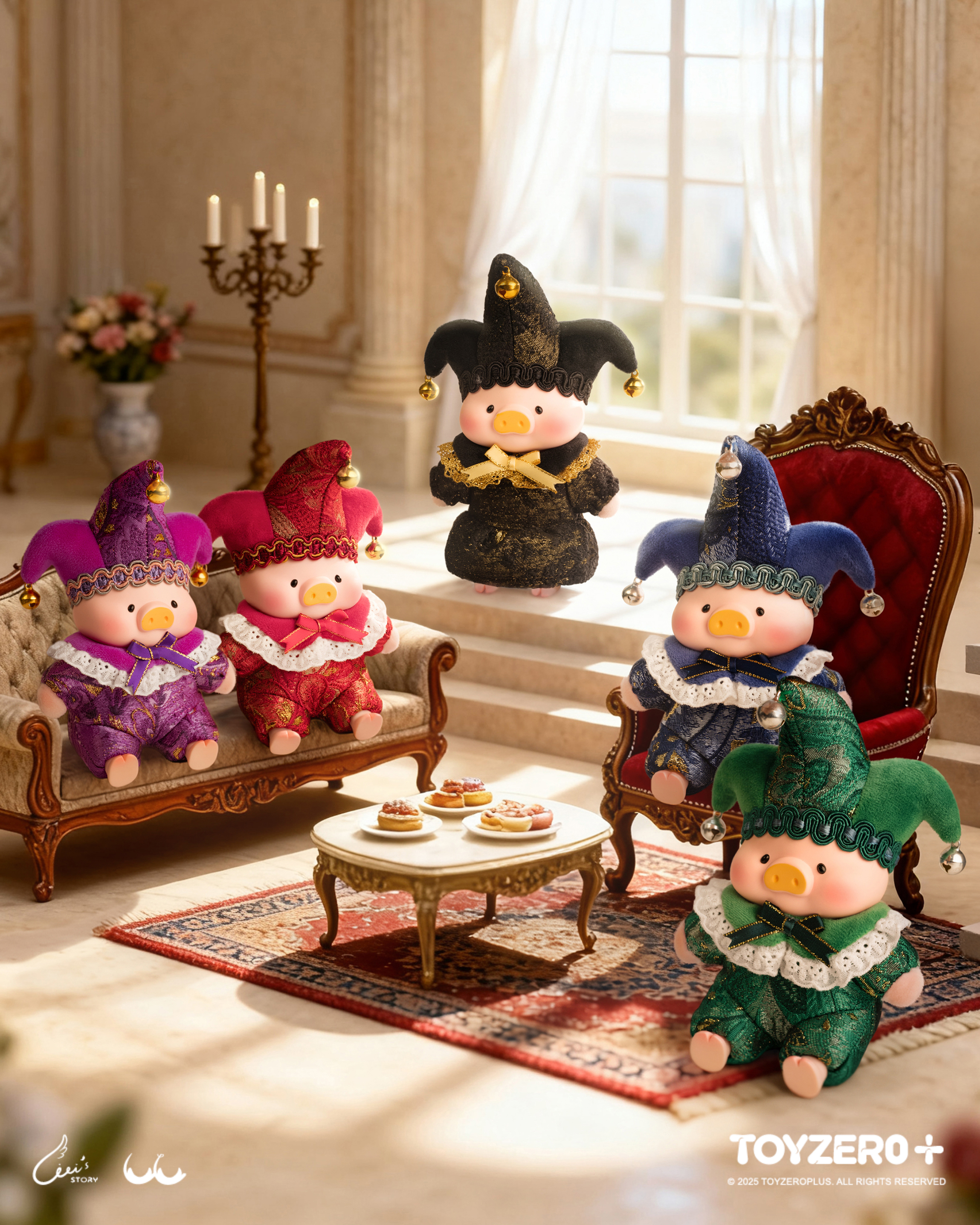 罐頭豬LuLu - 緣份天使系列膠臉毛絨掛件 (盲盒)