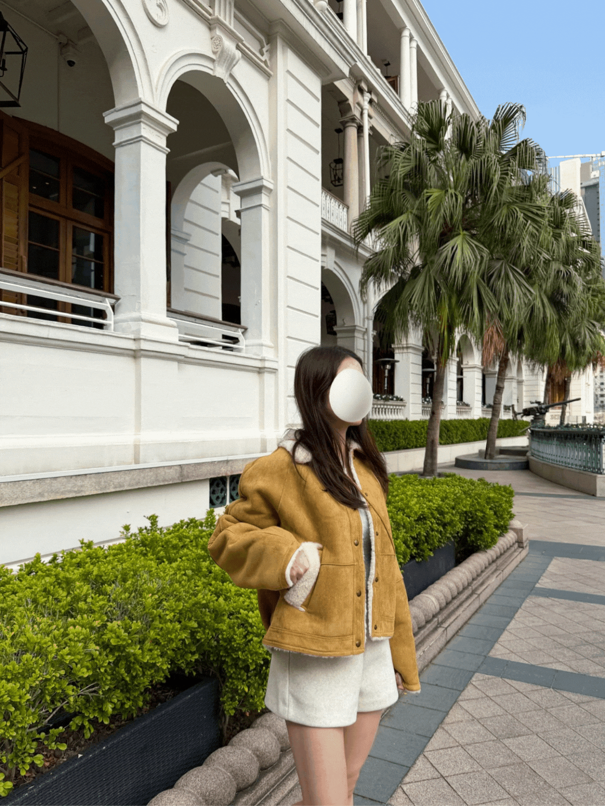 《KR》QQ保暖絨面外套 (連小斜孭袋）